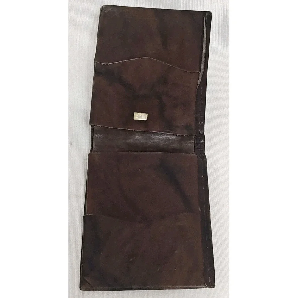 ROLFS Farmland CO-OP Leather Wallet Men's Cowhide Bifold Brown Vintage‎